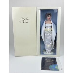 Franklin Mint Limited Edition The Jackie Kennedy Doll 15" NRFB White Satin Gown